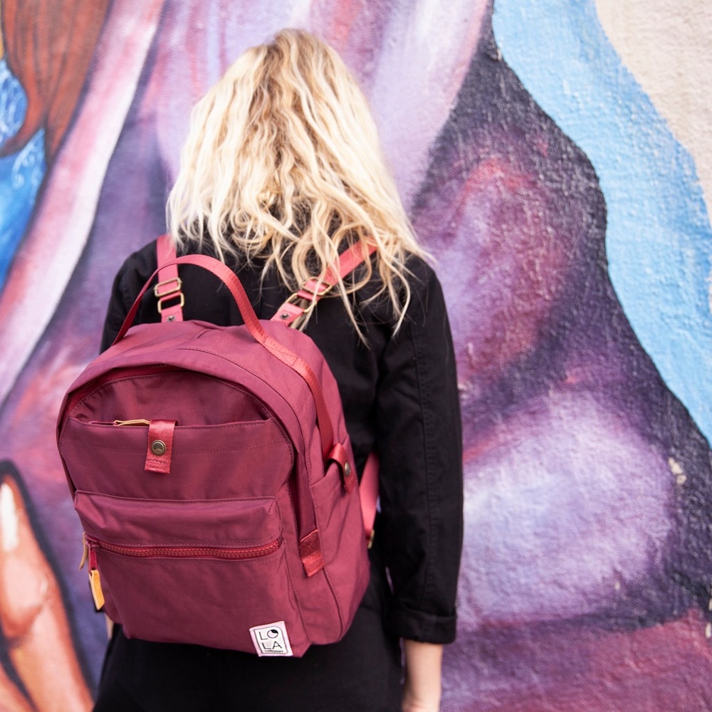 Lola Burgundy Backpack